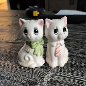 Charming Cat Salt and Pepper Shakers